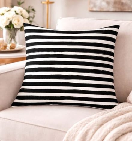 Black & White Living Collection Kussenhoes - 45 x 45 cm