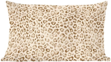 Sierkussens - Kussentjes Woonkamer - 60x40 cm - Luipaard - Klassiek - Beige