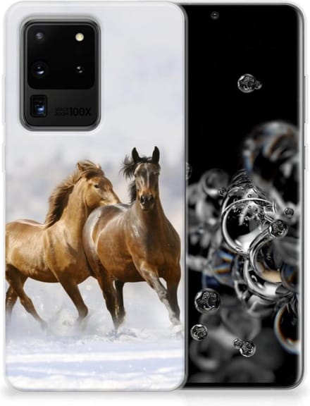 Samsung Galaxy S20 Ultra TPU Hoesje Paarden
