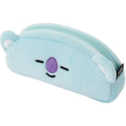Line Friends BT21, KOYA-etui van pluche met ritssluiting, Blauw