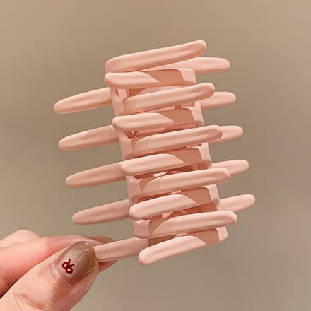 1 stuks Kruis Haar Kam Dames Haarclip Krulspeld voor Dik of Medium Haar brown