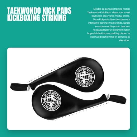 Dailygoods- Kickpads 2-Pack - PU Leer - Hoge Dichte Spons - Kickboxing - Trainingsuitrusting - Martial Arts - Stootkussens