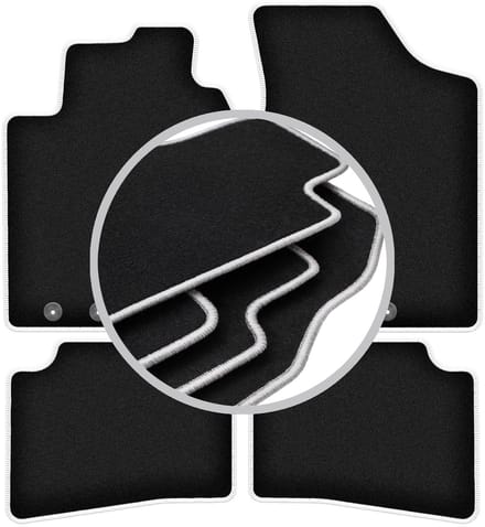 CARLUX-SILVER automatten voor: Kia Cee`d I hatchback, SW, stationwagen, coupé (2006-2012)