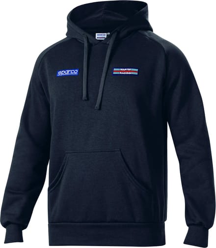 Sparco Martini Racing Big Stripes Hoodie - Zwart - Maat XL