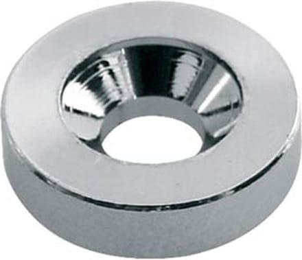 Boston W-710-C Neck Mounting Ferrules - 15,0 mm, 4 Stuks, Chroom