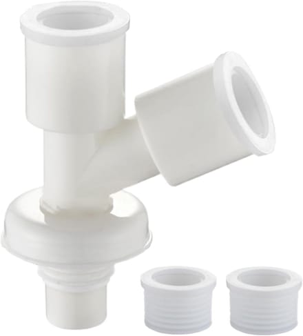 Afvoer Verloopstuk - Wasmachine Koppeling - Keuken Badkamer - Geur Terugstroom Preventie - 3.3-3.5cm
