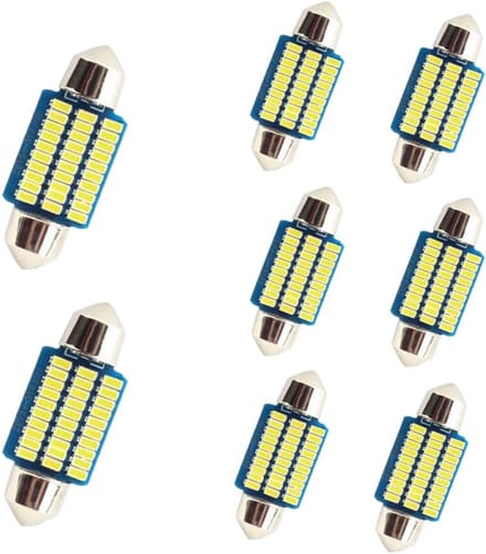 LED Interieurverlichting voor Auto - 8 Stuks, 36 mm, 500 Lumen, 12V