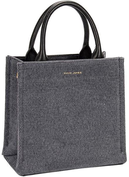 David Jones kunstlederen handtas - Erin - Zwart - Dames - Vierkant