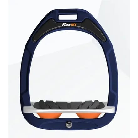 Ingelijste stijgbeugels Grip Marine/Grijs/Oranje Flex-On Green Composite