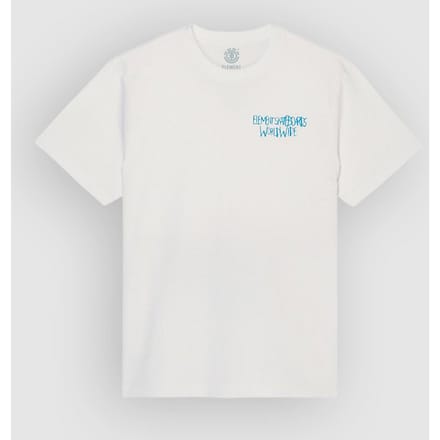 Element Couching T-shirt Met Korte Mouwen Wit L Man