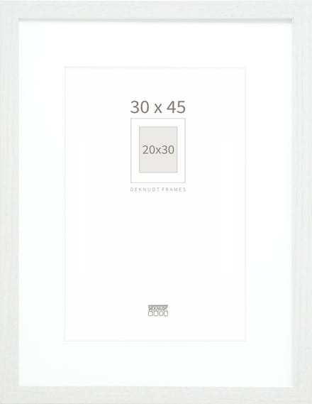 Deknudt S66KF1 P1 30x45 Wissellijst Papierformaat: 30 x 45 cm (b x h x d) 332 x 482 x 15 mm Wit