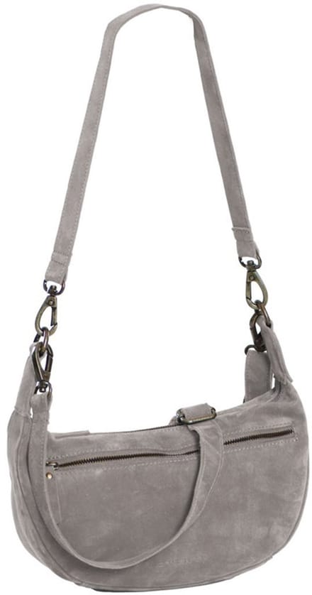 Daniel Ray Louisvale Suede Leren Schoudertas - Zachtgrijs