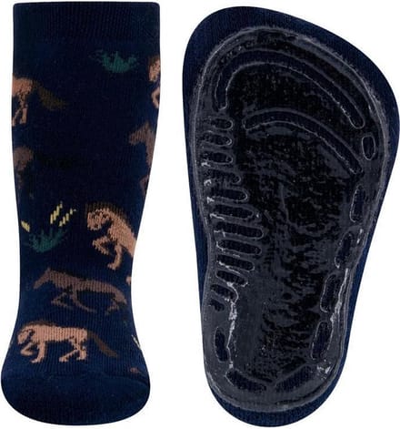 Antislipsokken Donkerblauw met Paarden - 31/34