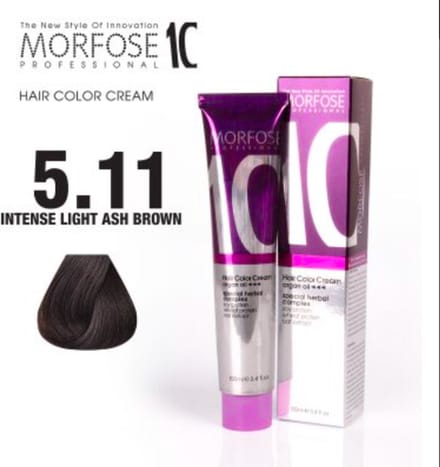 Morfose Color Cream 5.11 Intense Light Ash Brown 100ml Haarverf