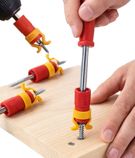 2-delige Magnetische Schroefhouder Set – Kunststof – Voor Schroevendraaier & Bit – Compact & Veilig