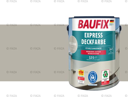 BAUFIX Express Dekkende lakverf lichtgrijs 2,5 Liter