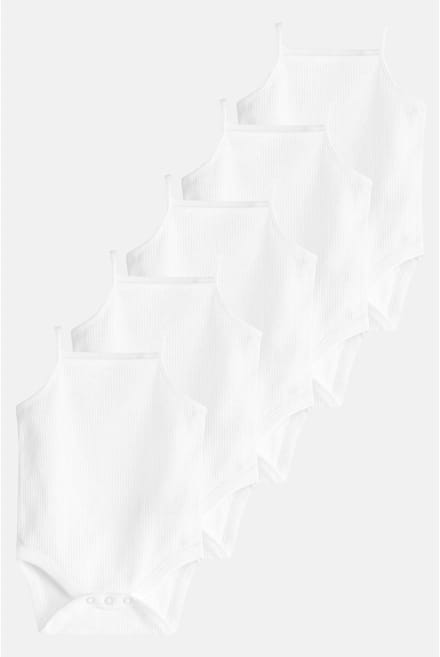 Next - Pasgeboren unisex - Baby Strappy Bodysuits - Wit