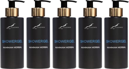 Showergel Hammam Herbal 300 ml - gouden pomp - 5 stuks