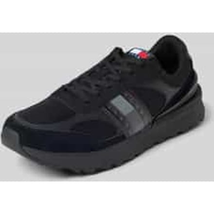 Low Top Sneaker met suède-beslag