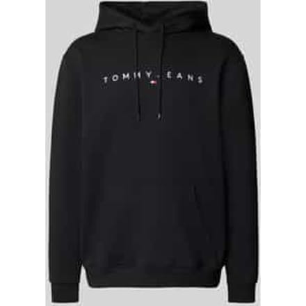 Hoodie met labelstitching