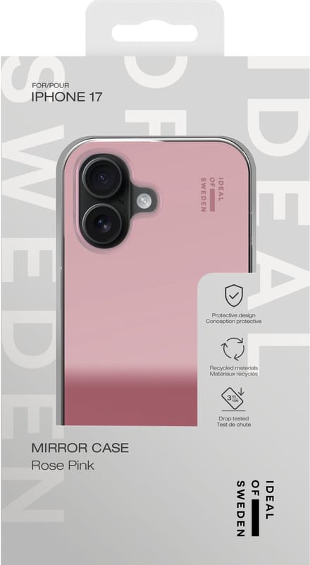 iDeal of Sweden Mirror Case geschikt voor iPhone 17 Mirror Rose Pink