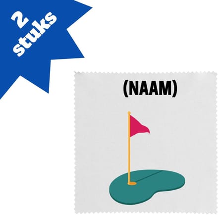 Akyol - golf met eigen naam brillendoekjes - Golfen - golfer - sport - 17,8 bij 17,8 cm - 2 stuks