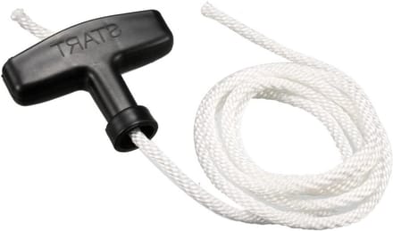 Trek Starter Touw - Startkabel Grasmaaier - Motor Starten - Solide Vlechtwerk - 1.4 Meter - Zwart Wit