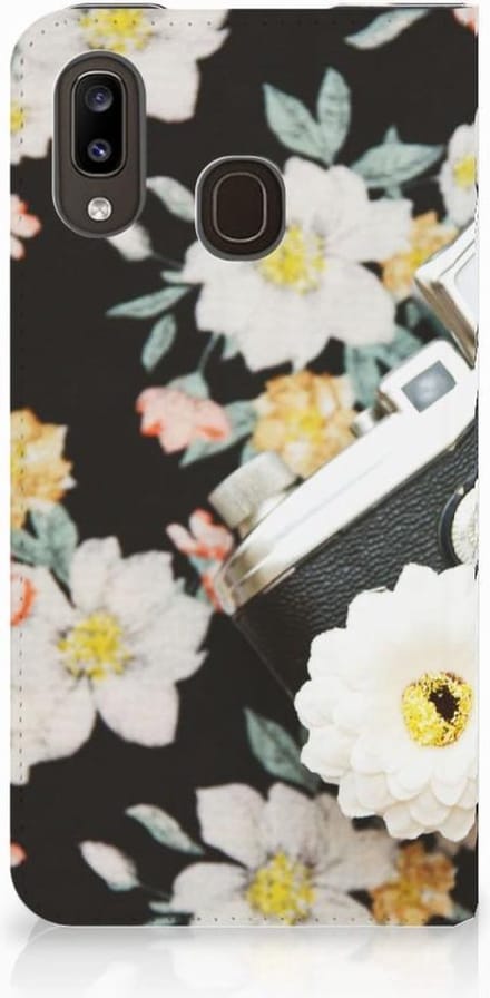 Samsung Galaxy A30 Stand Case Vintage Camera