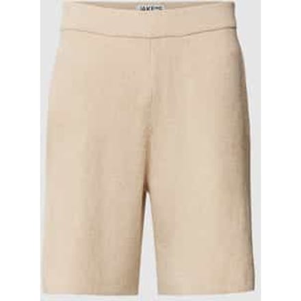 Korte regular fit broek met achterzak