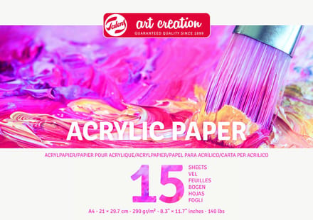 Acrylverfpapier talens art creation a4 15vel 290gr | 3 stuks