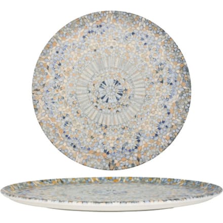 Bonna Pizzabord - Luca Mosaic - Porselein - 32 cm - set van 2
