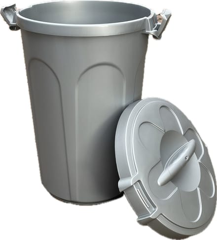 Opberg / Voerton met deksel 46 liter