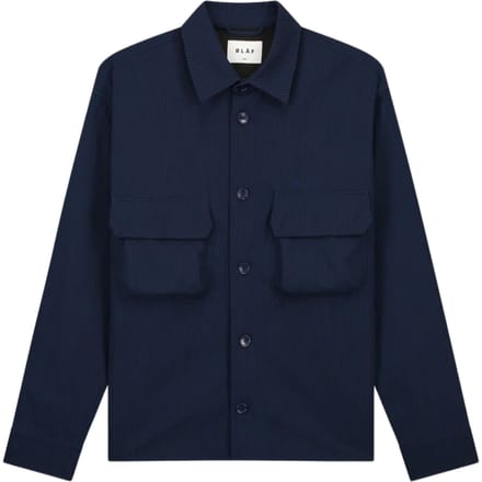 ØlÅf Bonded Pocket Overshirt Ls Overshirts Donkerblauw M200306