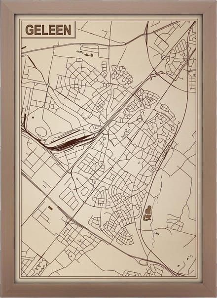 Decoratief Beeld - Houten Van Geleen - Hout - Bekroned - Bruin - 21 X 30 Cm