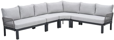 Corsano rope lounge hoekbank - taupe - valley sand