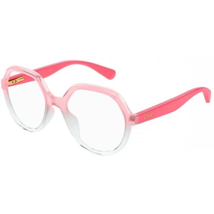 Lunettes pour enfants Chlo CC0020o 005 Transparent Gradient Pink/Grey/48-17-125 white