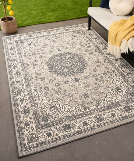 Vintage buitenkleed - Flip Agnes grijs 200x280