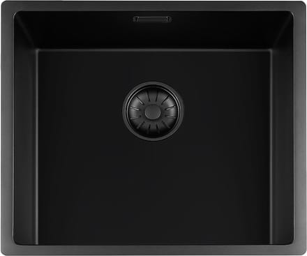 Lorreine Black Quartz Series spoelbak 4540cm Plug Zwart 45BQ-FU