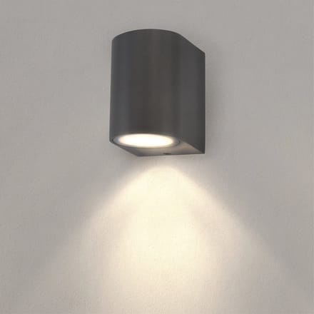 Ledvion - 4x LED Wandlamp Antraciet & - GU10 - IP54