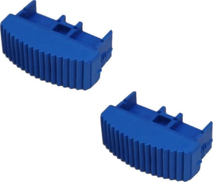 Solide laddervoet / ladderdop 70 mm blauw - Per 2 stuks