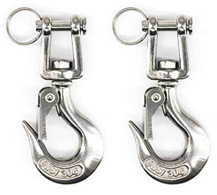 304 RVS Draaiende Oog Hijshaak Veiligheidshaken Rigging Accessoire 150KG