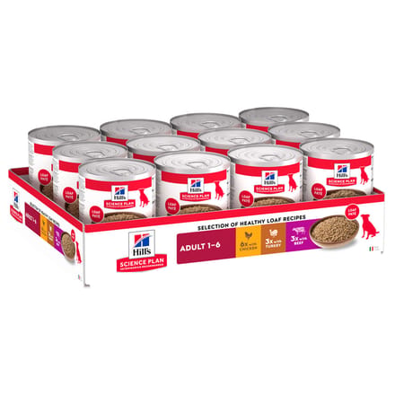 24 x 370 g Mixpakket Kip, Kalkoen, Rund