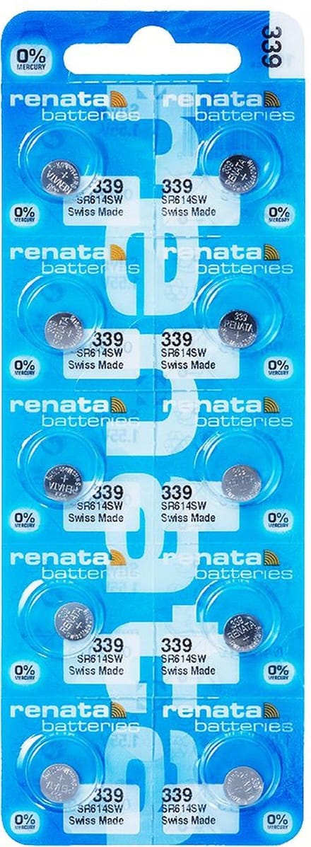 Horlogebatterijen Renata 339 Silver-Oxide 10 stuks