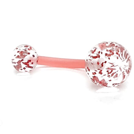 Glitter Rood - Navel Piercing