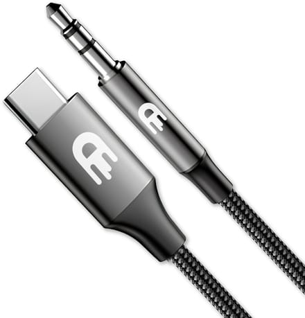 Drivv. USB C naar AUX Kabel - USB C naar Jack - 3.5mm Audio Kabel - USB-C naar Auto - USB-C naar Headphone - Nylon - 1 meter