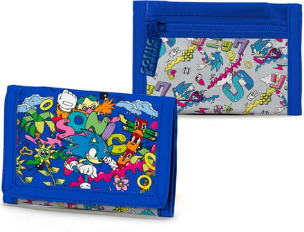 Sonic Portemonnee, Cartoon - 13 x 8 cm - Polyester