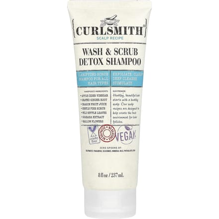 Curlsmith - Wash Scrub Detox Shampoo Tube 237ml - Krullend haar - Detox Shampoo - Refresh