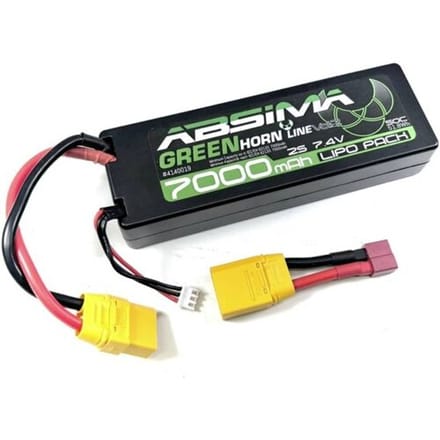 Absima LiPo accupack 7.4 V 7000 mAh Aantal cellen: 2 50 C Stick XT90