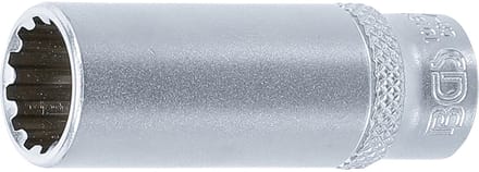 BGS Dopsleuteldop Gear Lock, diep - 1/4 - 12 mm
