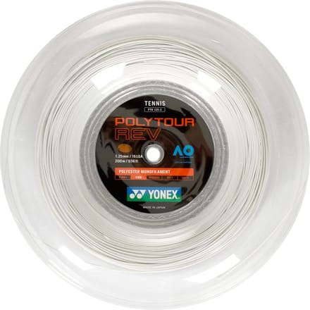 Yonex Poly Tour Rev Rol Snaren 200m-Wit